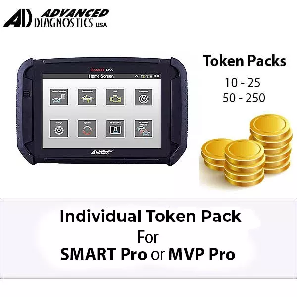 Advanced Diagnostics - D745265AD - Token Packs for the SMART Pro Key Programmer (10/25/50/250) - (Machine Sold Separately)