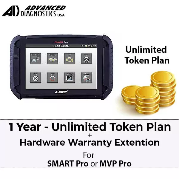 Advanced Diagnostics - D745266AD1 - Year Unlimited Token Plan & Extended Hardware Warranty for the SMART Pro Key Programmer - ( machine sold separately )