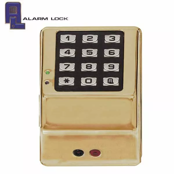 Alarm Lock Trilogy - DK3000 - Weatherproof Digital Access Control Keypads w/ Audit Trail - MS - Metallic Silver