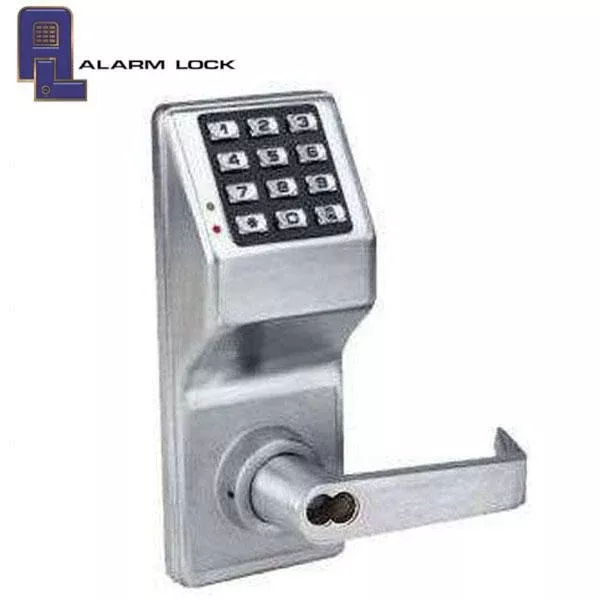 Alarm Lock Trilogy - DL2700IC - Keypad Lever Set - LFIC Prepped for Schlage - 26D - Satin Chrome - Grade 1