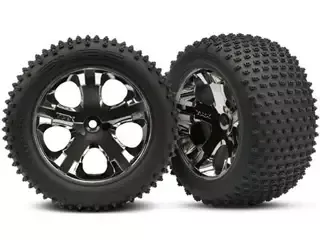 Alias Tires/ Blk Chrome Whls (2): Rear