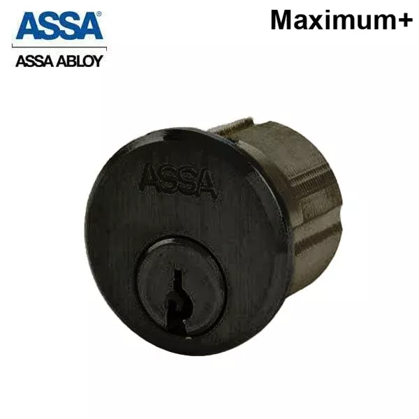 ASSA - Maximum+ - Mortise Cylinder - Adams Rite Cam - 1-1/2" - 624 - Dark Oxidized Bronze