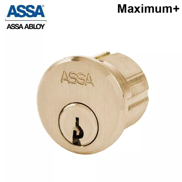ASSA - Maximum+ - Mortise Cylinder - Adams Rite Cam - 1-1/8" - 612 - Satin Bronze