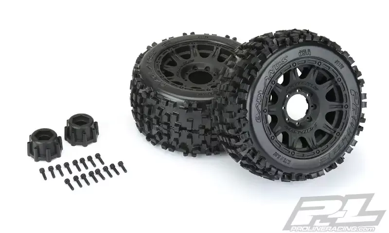 Badlands 3.8″ MTD Raid 8×32 Wheels 17mm: F/R