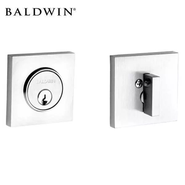 Baldwin Estate - 8220 Santa Monica Contemporary Square Deadbolt - Singl Cyl - Grade 2