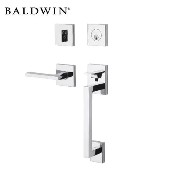 Baldwin Estate - 85390.RENT - Minneapolis Sectional Handleset - Singl Cyl - 260 - Polished Chrome - Grade 2 - RH