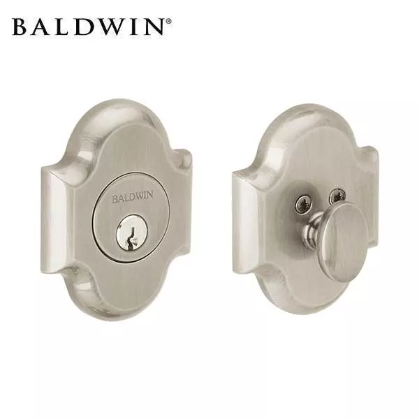 Baldwin Estate Arched Deadbolt - 8252.150 - Singl Cyl - 150 - Satin Nickel - Grade 1