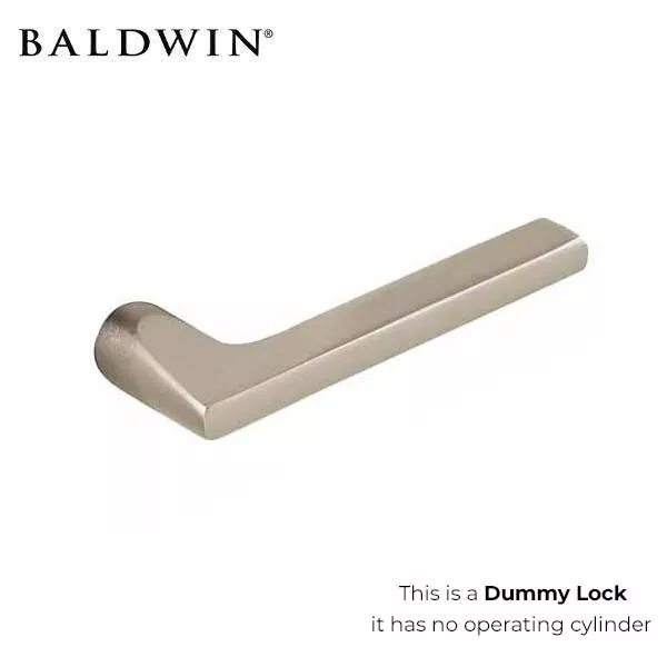 Baldwin - Pair of Estate Levers - without Rosettes - Satin Nickel