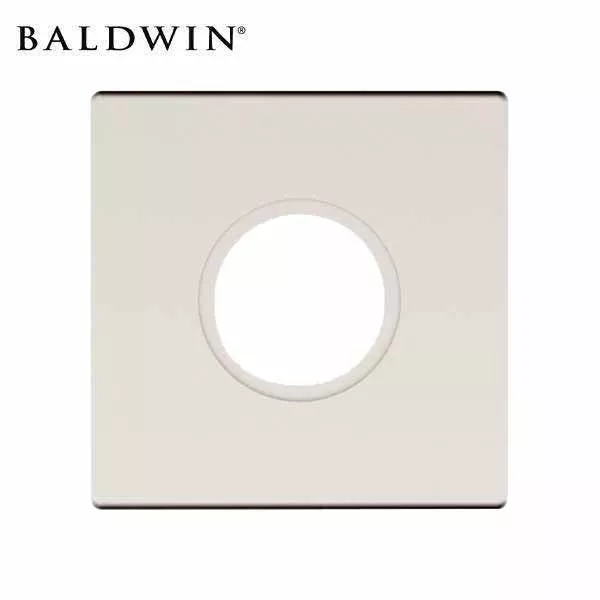 Baldwin - Pair of Estate Rosettes - Dummy Function - Satin Nickel