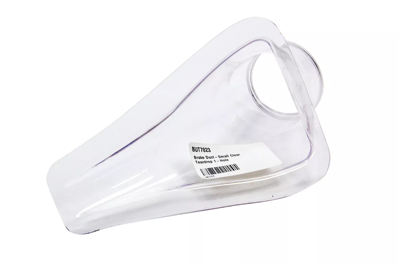 Butler Built - Brake Duct-Small Clear Teardrop 1-Hole