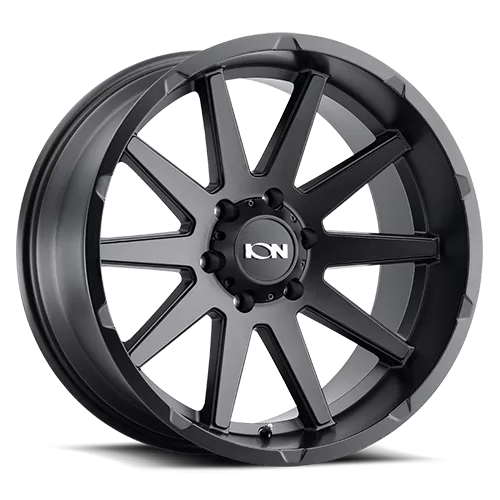 Cast Aluminum Wheels 143 MB 18×9 Matte Black 6 On 135 Bolt Pattern 25 Offset ION Wheels