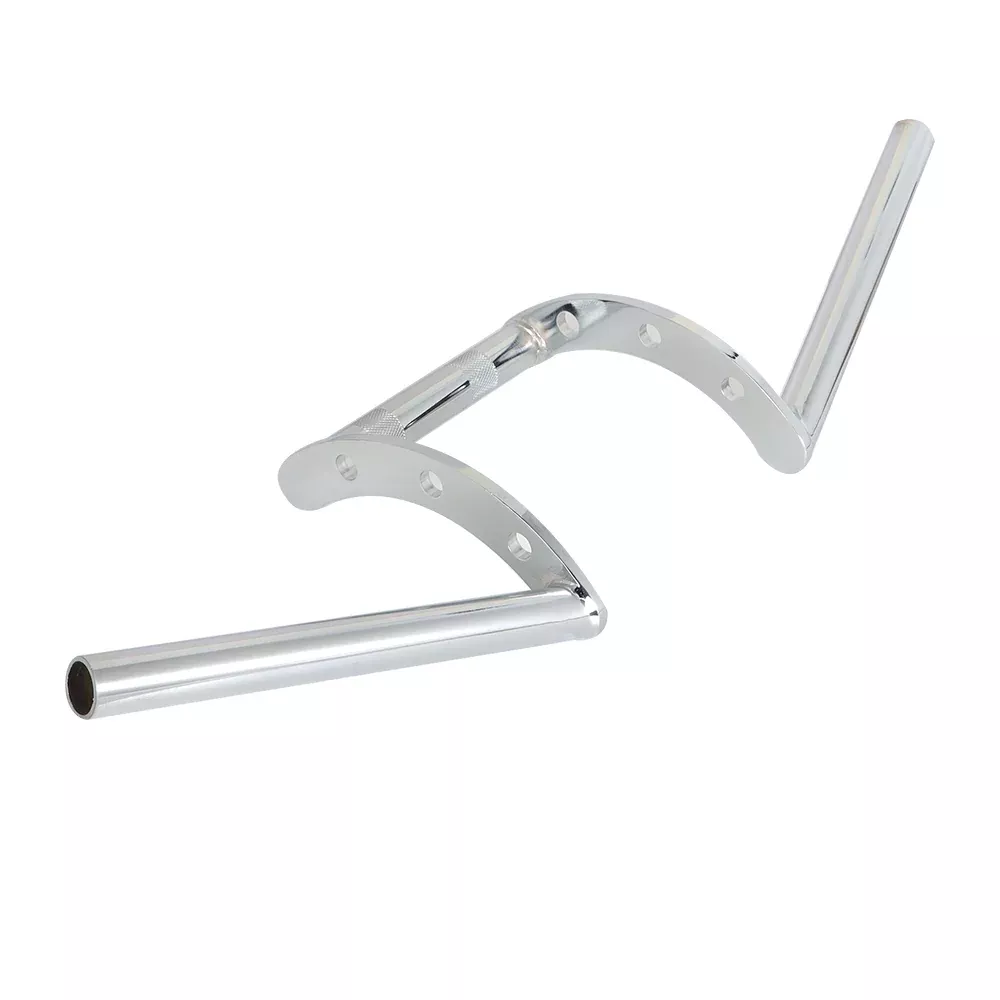 Chrome 1" Z Bar Drag Bars Handlebars For Motorcycle Softail Dyna Chopper Custom