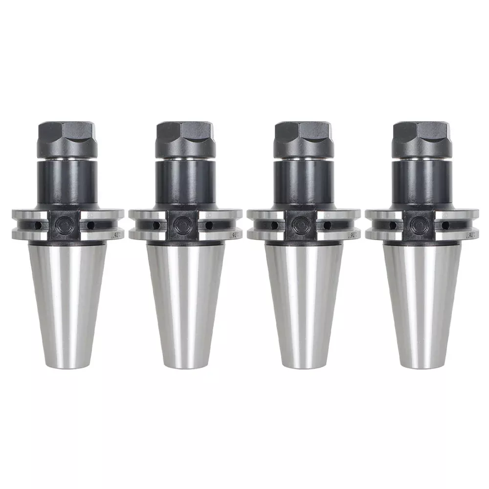 Collet Chuck CAT40-ER20 2.76"Gage Length Runout Chucks Tool Holder 4 Pcs