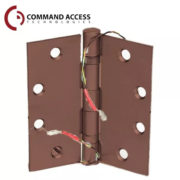 Command Access - Energy Transfer Hinge - Clear Hinge - 4/26 Gauge - Oil Rubbed Bronze