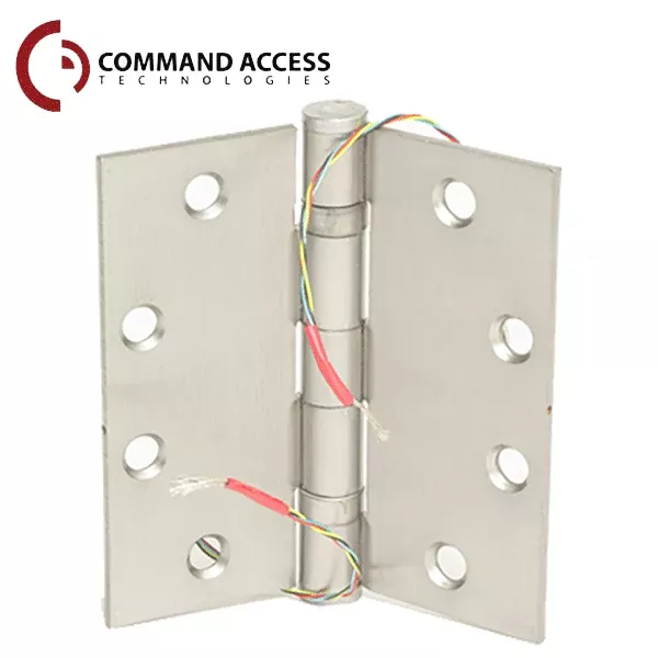 Command Access - Energy Transfer Swing Hinge - Clear Hinge - 4/26 Gauge - Bright Chrome