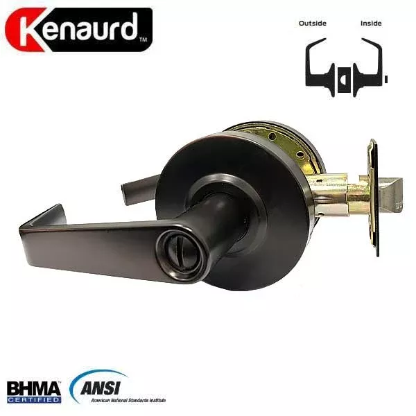 Commercial Lever Set Handle - 2-3/4” Standard Backset - Oil Rubbed Bronze - Privacy - Grade 2