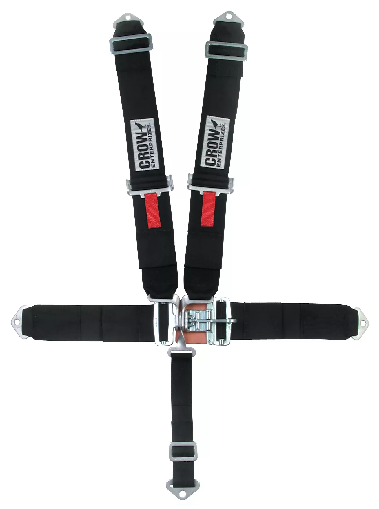 crow safety - 5-Pt Harness Big Latch Blk Bolt In Pull Down
