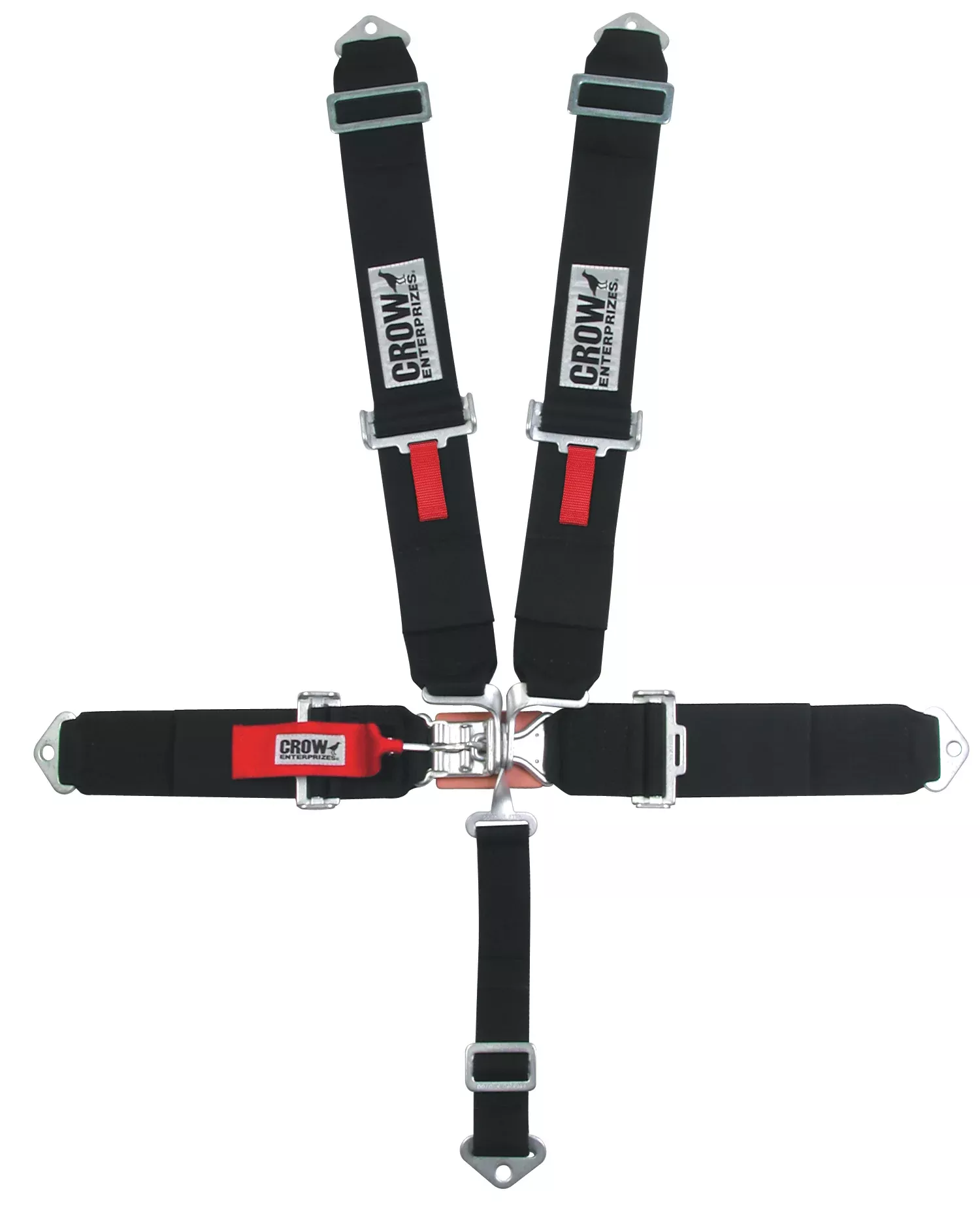 crow safety - 5-Pt Harness Small Latch Blk Bolt In Pull Down
