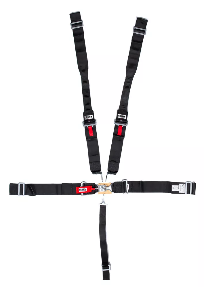 crow safety - 5-Pt Harness Small Latch Blk Hans Wrap Around Pul