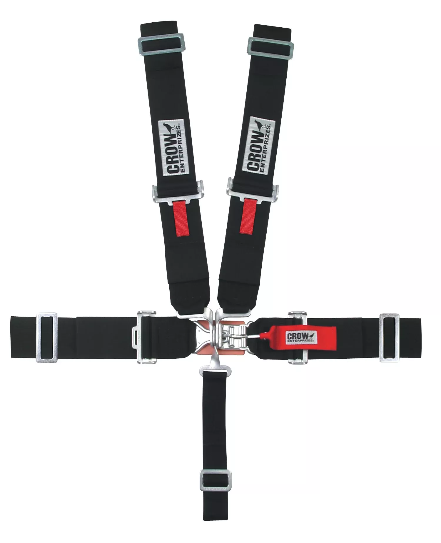 crow safety - 5-Pt Harness Small Latch Blk Wrap Around Pull Dow