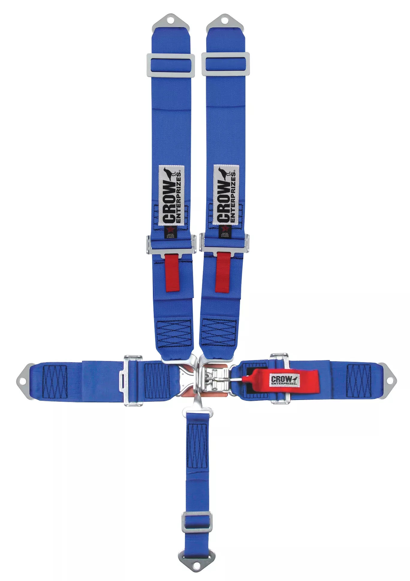 crow safety - 5-Pt Harness Small Latch Blu Bolt In Pull Down