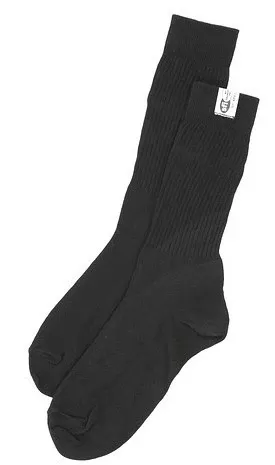 crow safety - Black FR Blend SFI 3.3 Sock Small 6-7