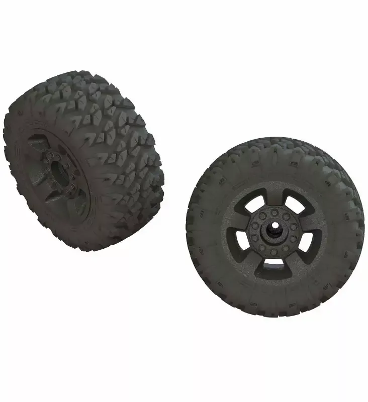 dBoots ‘Ragnarok Mt’ Tire Set Glued Black (2): F/R: ARA550052
