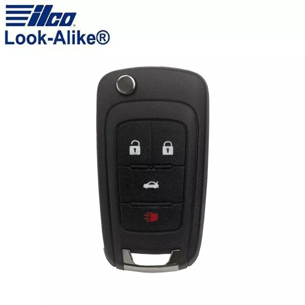 *Discontinued* 2013 - 2015 Buick / Chevy / GMC / 4-Button Remote Flip Key / PN: FLIP-GM-4B1HS / OHT01060512 (AFTERMARKET)