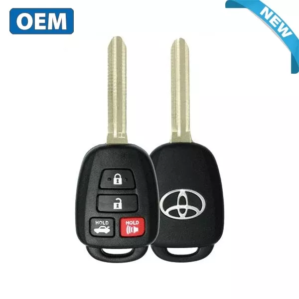 *Discontinued* 2014-2019 Toyota Camry Corolla / 4-Button Remote Head Key / PN: 89070-02A50 / HYQ12BDP (CANADIAN VEHICLES) (OEM)