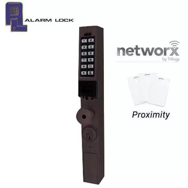 *Discontinued* Alarm Lock Trilogy - PDL1350NW - Narrow-Stile Digital PROX Keypad Knob Lock - Networx - 10B - Oil Rubbed Bronze