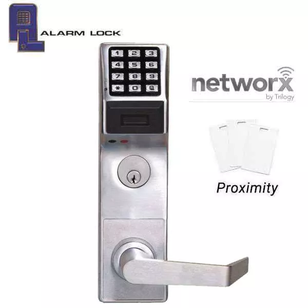 *Discontinued* Alarm Lock Trilogy - PDL6500 - Digital Mortise Lever Lock w/ Audit trail- Networx - Right Handed - 26D - Satin Chrome