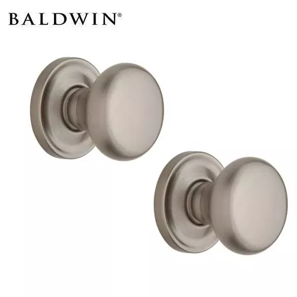 *Discontinued* Baldwin Estate - 5015 Classic Knob Set - 5048 Circle Rose - Optional Finish - Passage / Privacy - Grade 2