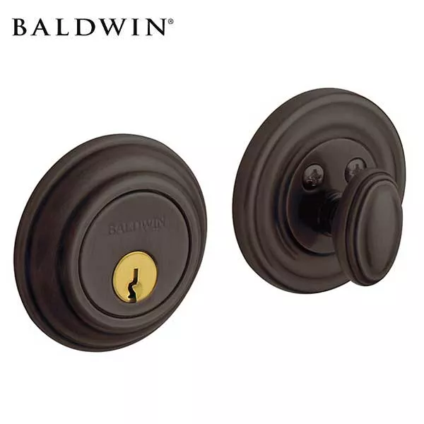 *Discontinued* Baldwin Estate - 8231 Traditional Deadbolt - Singl Cyl - 112 - Venetian Bronze - Grade 1