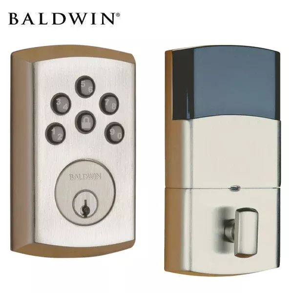 *Discontinued* Baldwin Estate Soho - 8285.AC1 Contemporary Keyless Electronic Deadbolt - Single Cylinder - Optional Finish - Grade 2
