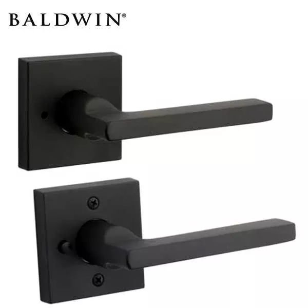 *Discontinued* Baldwin Reserve - PV.SQU.CSR - Contemporary Square Lever Set - Square Rose - 112 - Venetian Bronze - Privacy - Grade 2 - RH