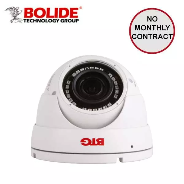 *Discontinued* Bolide - N1509 - IP / 5MP / Eyeball Camera / Vari-Focal / 2.8-12mm Lens/ IP66 / 20-35m IR / DC12V PoE / White Finish