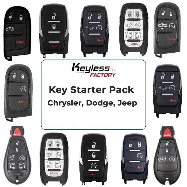 *Discontinued* Chrysler Dodge Jeep - Complete Key Starter Pack (AFTERMARKET)