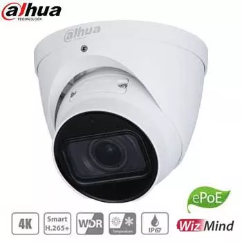 *Discontinued* Dahua / IP / 8MP / Eyeball Camera / Motorized Varifocal / 2.7-12mm Lens / Outdoor / WDR / IP67 / IK10 / 50m Smart IR / ePoE / Built-in Microphone / 5 Year Warranty / DH-N85CM5Z