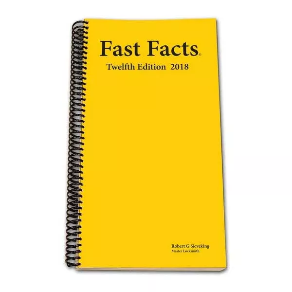 *Discontinued* Fast Facts 2018 - Automotive & Motorcycle Key Locksmith Index - Robert G. Sieveking (12th Edition) - Locksmith Course Resource