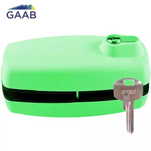 *Discontinued* GAAB - T180- Tempered Frameless Glass Door Lock- Reversible - 10 -12mm Doors - YALE Keyway - Yellow