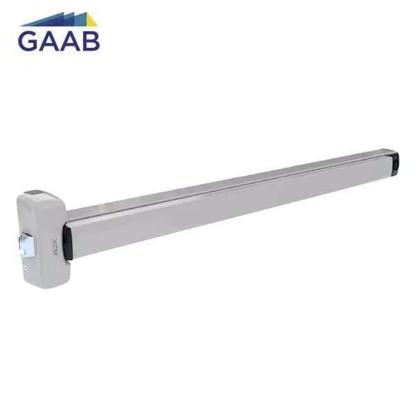 *Discontinued* GAAB - T330-04- Panic Exit Device with Microswitch - Modular and Reversible - Single Doors - 33" for Single Doors - Satin Chrome