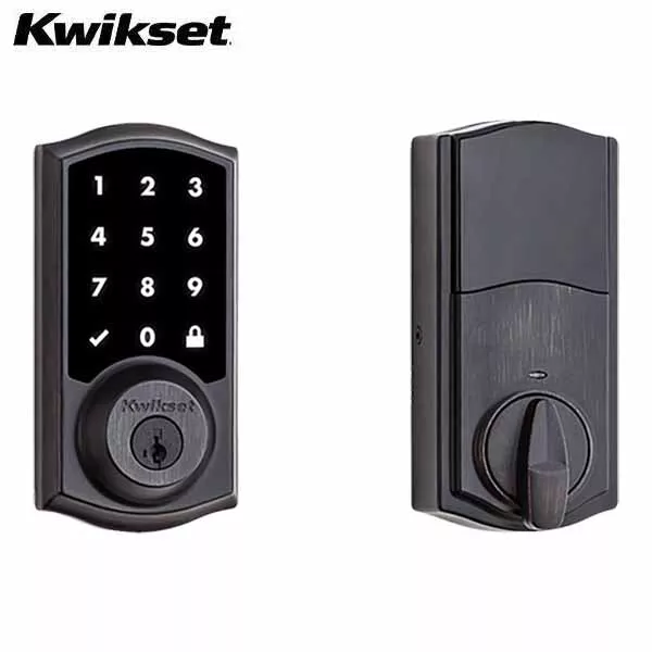*Discontinued* Kwikset - 916 SmartCode Traditional Electronic Deadbolt with Zigbee Technology - 11P - Venetian Bronze Finish