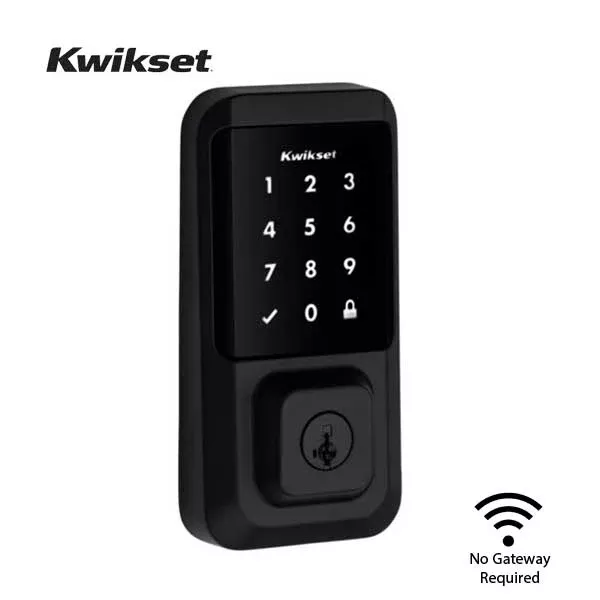 *Discontinued* Kwikset - Halo 939 - Electronic Touchscreen Deadbolt - Wi-Fi - SmartKey Technology - 514 - Matte Black