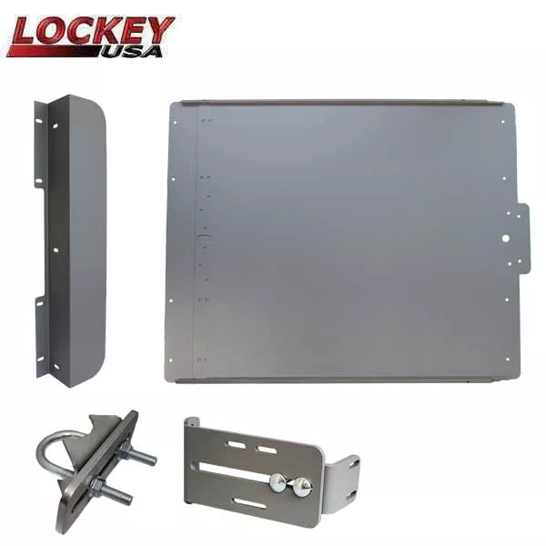 *Discontinued* Lockey - ED40S - Edge Panic Shield Value Kit - With Latch Protector and Jamb Stop - Silver (ARCHIVE)