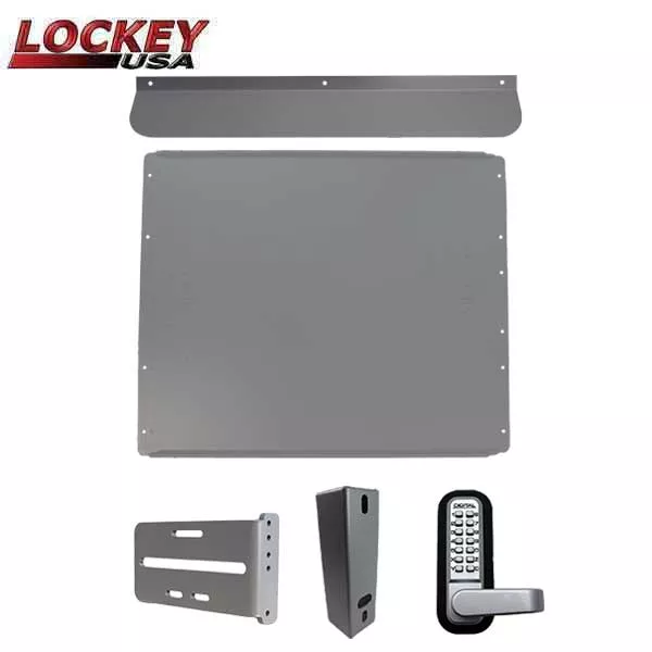 *Discontinued* Lockey - PS60S - Standard Panic Shield Security Kit - With Keypad Lock and Gate Box - Silver (ARCHIVE)