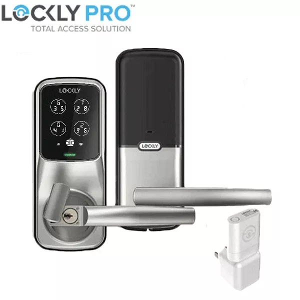 *Discontinued* Lockly - PGD678WSN - Duo Compact - Dual Locking Interconnected Smart Lock - Fingerprint Reader - Wi-Fi - Bluetooth App Controlled - Keypad - Key Override - Optional Finish