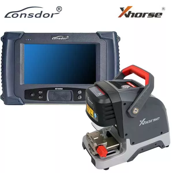 *Discontinued* Lonsdor K518 Key Programmer - Permanent Free Upgrades - New USA Version + Xhorse Condor XC Dolphin XP-005 (Cut and Program Bundle)