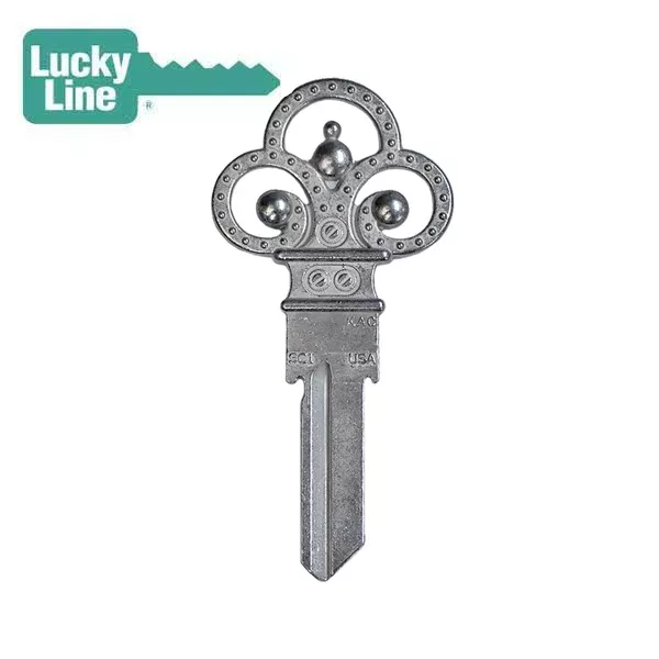 *Discontinued* LuckyLine - B303S - Key Shapes - Forged Skeleton - Schlage - SC1 - 5 Pack