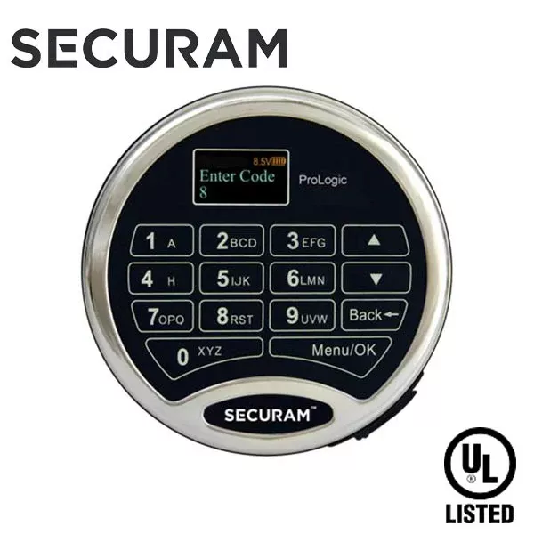 *Discontinued* SECURAM - ProLogic L62 Electronic Safe Keypad ONLY - UL Listed - Chrome