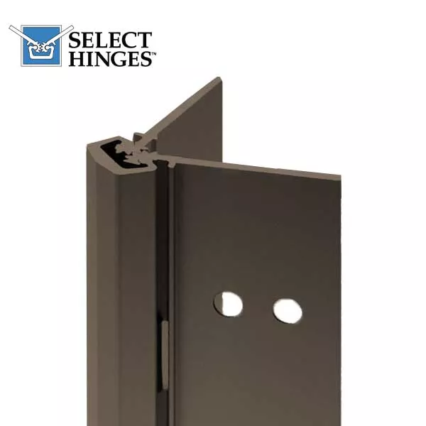 *Discontinued* Select Hinges - 11 - 83" - Geared Concealed Continuous Hinge - Dark Bronze - Heavy Duty